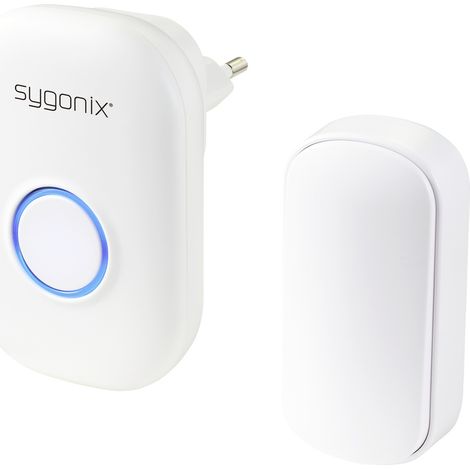 Sygonix SY-5225388 Funkklingel Komplett-Set batterielos, mit Blitzlicht (1/5)