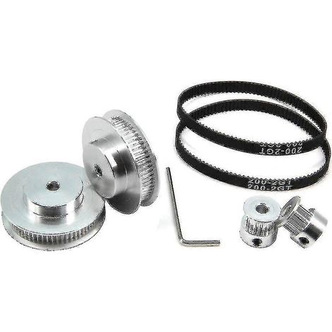 Compatible avec : Roue synchrone GT2 en 2 pièces, 20 et 60 dents, trou de 5 mm, en aluminium. (1/5)