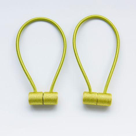 MINKUROW Alzapaños Magnéticos Para Cortinas, Juego De 4 Alzapaños, Clips Para Cortinas, Hebillas, Alzapaños Magnéticos Para Cortinas Para Decoración Del Hogar (Verde). (1/5)