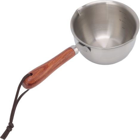Mini-Butterpfanne aus Edelstahl, schnelle Ölerhitzung, tiefer Boden, kleine Milchpfanne, L 200 x 57 x 53 mm / 7,9 x 2,2 x 2,1 Zoll (1/5)