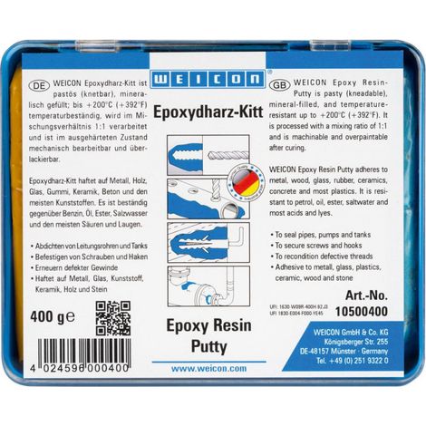 400 g Weicon epossidico resina stucco