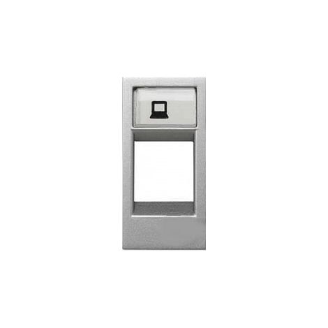 Schmaler Datenausgangsdeckel SILBER Niessen Zenit N2118.1 PL