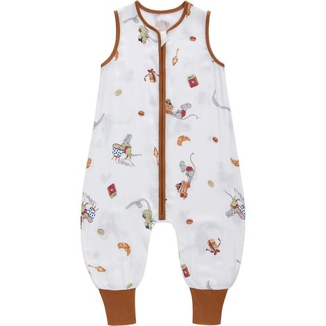 Gigoteuse ete Sac de Couchage pour Bébé 0.5 tog Gigoteuse d'été à Pieds Sans Manches Gigoteuse avec Jambes Turbulette Ete pour Garçon Fille (Souris, S/3-12 Mois) (1/5)