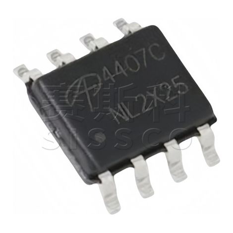 P-Channel MOSFET AOS AO4407C SOP-8 30V 12A Brand new and original. (5 units)
