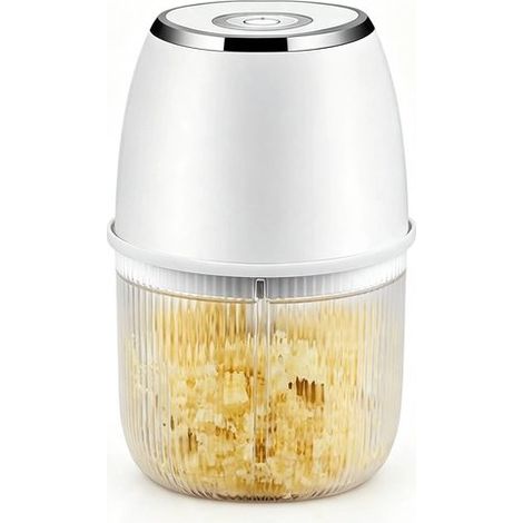Mini hachoir électrique portable équipé de 6 lames en acier inoxydable, hachoir multifonctionnel pour la viande, les aliments pour bébés, les fruits et les légumes, idéal pour une utilisation à domici (1/4)