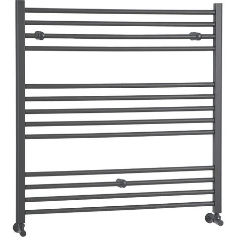 Hudson Reed Artle - Sèche-Serviettes Design Moderne Anthracite - Plat 100 cm x 100 cm (1/4)