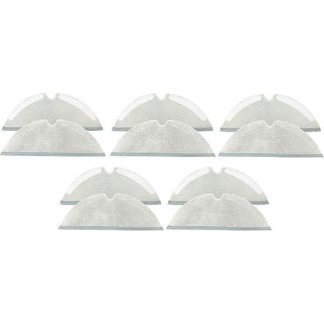 Lot de 10 chiffons de rechange lavables pour aspirateur Xiaomi Roborock Q7 Max/Q7 Max+/Q7 Plus/T8 (1/5)