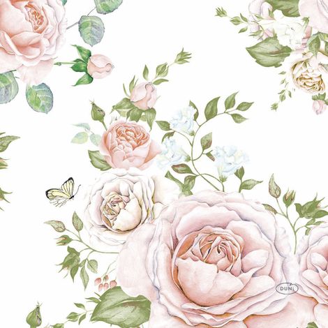 Duni Servietten Rosen 33 x 33 cm - 20er Pack Serviette
