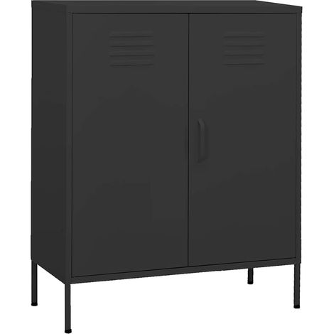 Lagerschrank Anthrazit 80x35x101,5 cm Stahl