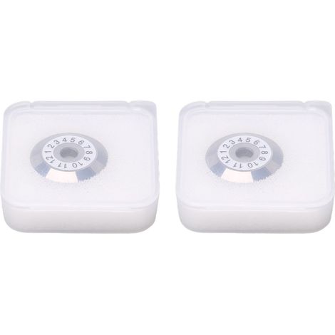 2 lames de coupe en carbure de tungstène de 20 mm à 12 faces pour scies à fibres SKL-8A, FC-65 et SKL-60S (1/5)