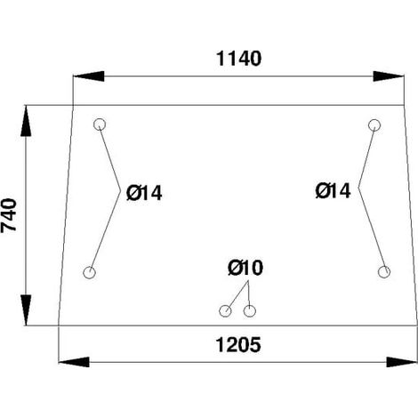 Lunotto posteriore superiore UNIVERSALE D8525 (1/2)
