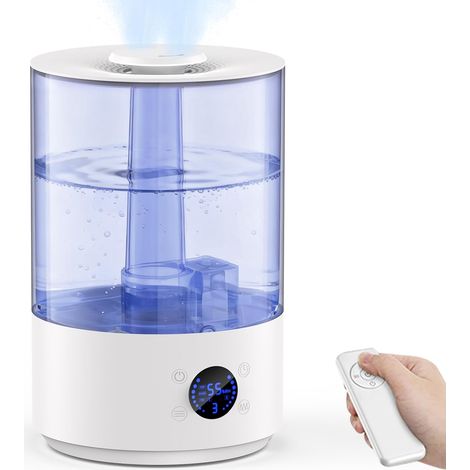 Humidificateur d'Air,Humidificateur d'Air Chambre de 7,8 L,3 Modes de Pulvérisation,Humidification à Long Terme de 44 H,Humidificateur Silencieux de 20 dB,Timing Intelligent,Mode d'Humidité Constante (1/5)
