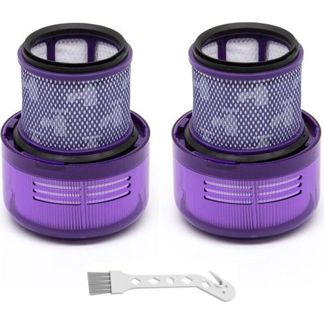Filtri di ricambio per aspirapolvere senza sacco – Confezione da 2 compatibili con Dyson V11 SV16. Grandi, lavabili e ad alte prestazioni.