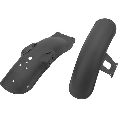 1 paire de garde-boue de moto antichoc, forte résistance, protection de roue avant et arrière de remplacement pour Suzuki CG125 GN125 noir