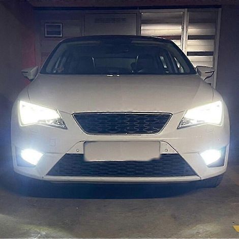 Para Seat Leon 3 Mk3 2013-2017 2x Canbus Luz antiniebla delantera LED blanca para coche