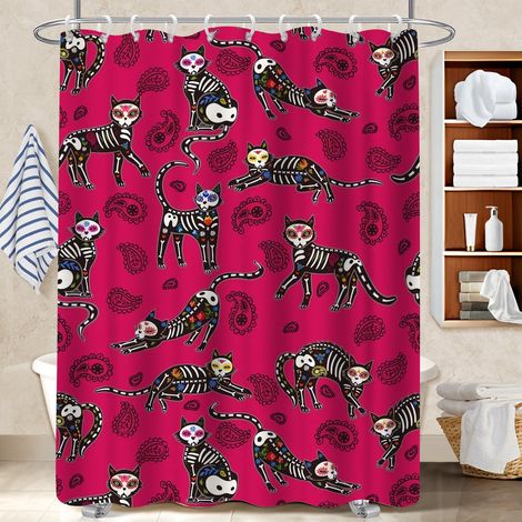 Rideau douche polyester 180x180 lavable rideau imperméable pour ambiance spa à domicile (1/5)