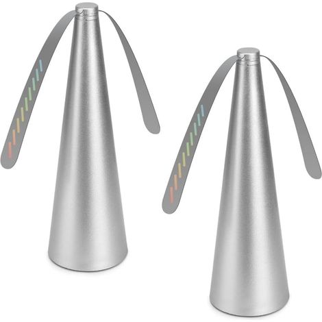 2er-Set Anti-Fliegen-Tischventilatoren, wiederaufladbare Tischventilatoren zur Fliegenabwehr, Fliegenabwehr mit reflektierenden Flügeln, Fliegenabwehrventilatoren für Picknicks und Grillabende (1/5)