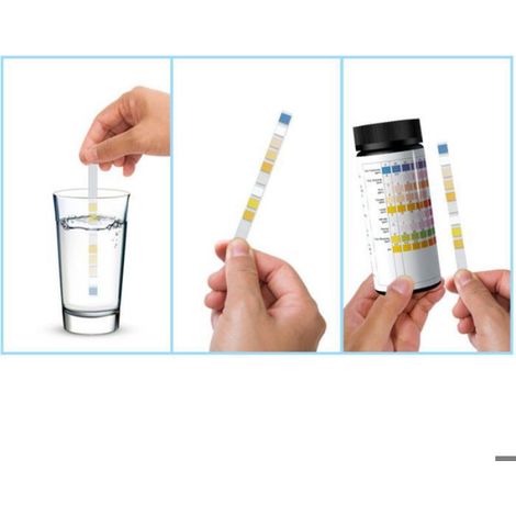 Bandelettes De Test Piscine Spa - 7 Paramètres pH Chlore Brome Alcalinité Dureté Acide Cyanurique Chlore Libre - Lot De 100 (1/5)
