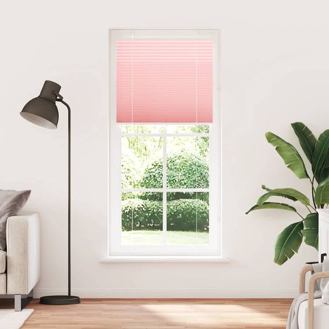 Maison Exclusive - Estor Plisado rosa 85x200 cm Tela Ancho 84,4 c