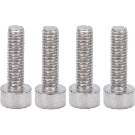 Lot de 6 vis à tête plate cylindrique creuse pour vélo de montagne, en alliage d'aluminium, à tête hexagonale conique. (1/5)