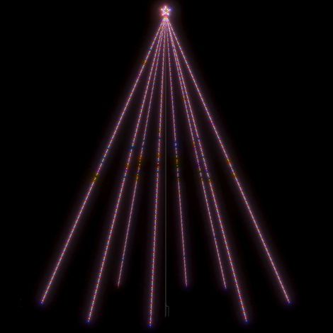 Sapin de Noël Arbre de Noël à LED Int/Extérieur 1300 LED colorées 8 m (1/5)