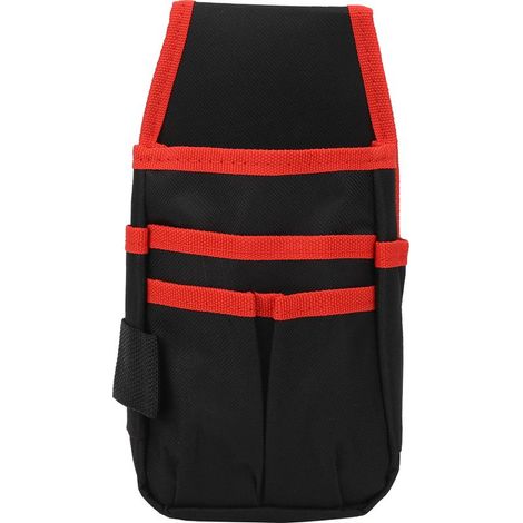 Sac à outils multifonctionnel, pochette de rangement pour quincaillerie (rouge) (1/5)