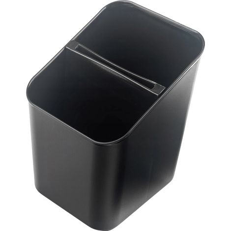 Organizador de cubiertos, diseño de doble compartimento, fácil de limpiar, GRIS (1/5)