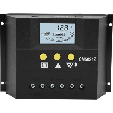 Régulateur de charge solaire PWM avec capteur de température CM5024 12V/24V 50A (1/5)