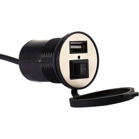 Prise étanche 12V pour chargeur de téléphone moto USB alimentation motocyclette (1/5)