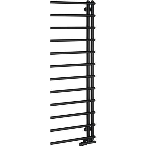 Sapho Handtuchheizkörper - Badheizkörper 151x50 cm, schwarz matt IR151B