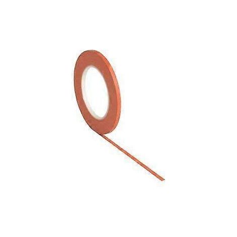 Ruban de masquage orange à lignes fines 0655, 6 mm x 55 m, orange et multicolore