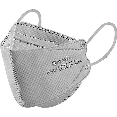 Masques KN95 pour enfants (4 couches) - Lot de 30 ou 50 - Gris foncé (1/4)