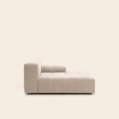 Méridienne modulable D en Effet capitonné tissu texturé Glory UBERTO (1/4)