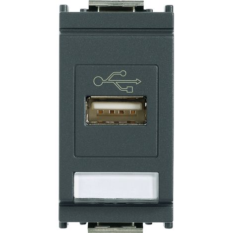 VIMAR - 16368 Presa USB grigio