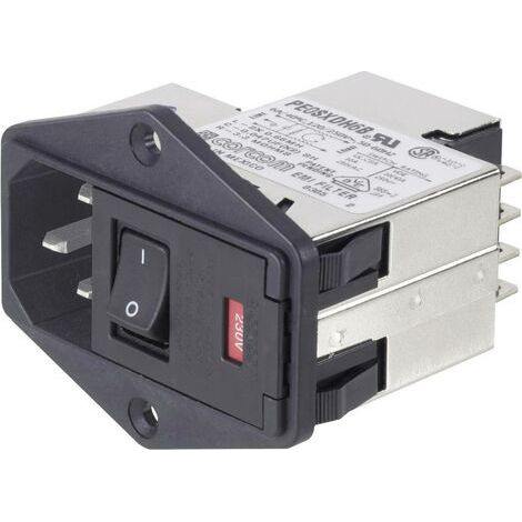 Filtre d'alimentation TE Connectivity 1-6609929-4 avec interrupteur, avec 2 fusibles, avec connecteu (1/3)