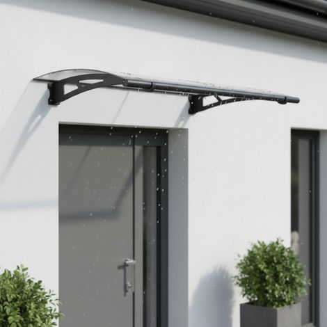 Pensilina esterna INDRA - 150 x 92 x 16 cm - Grigio