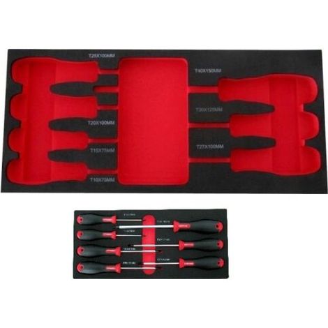 MODULO EVA VACIO PARA 7 DESTORNILLADORES T10-T40 - 6882 (1/2)