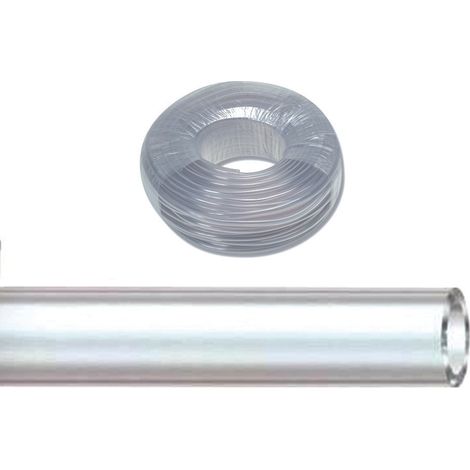 Tubo Antigelo Trasparente Neutro/Verde monostrato in PVC - Misure: ø mm 12x17 - rotolo mt.130 - peso kg.17.94 - Colore: Neutro