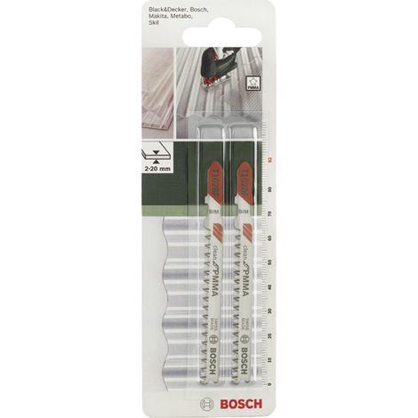 2er-Set BOSCH T308bf feine und saubere Schneidklingen speziell für Parkett und Laminat BOSCH
