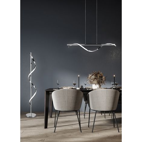 Suspension LED RL ISABEL chromée 100 cm 26W 4000K 3000lm (1/4)