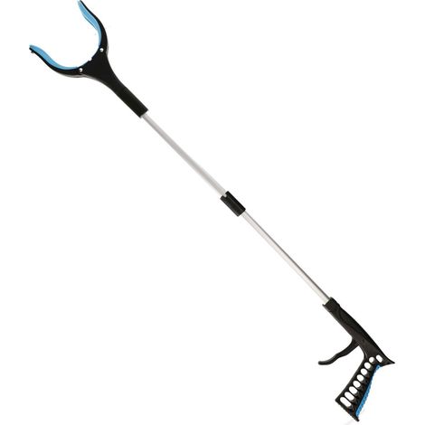 Pince à déchets pliable - 81 cm - aluminium/plastique - mâchoire à fixation magnétique (1/5)