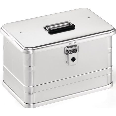 Aluminiumbox mit Klapphebelverschlüssen mit Bohrungen L 432 x B 335 x H 275 mm 29 l - C29
