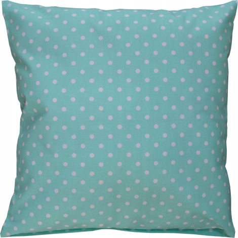 Federa in cotone a pois color menta