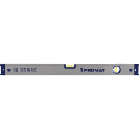 Wasserwaage 30cm Alu.silber Spiegellibelle max.±0,5 mm/m PROMAT (1/4)