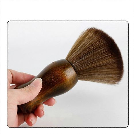 Brosse de nettoyage antistatique en bois massif pour platine vinyle, CD et clavier d'ordinateur accessoire de nettoyage en fourrure douce anti-poussière (1/5)