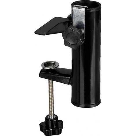 Porte-Parasol Balustrade De Balcon Support Parasol Balcon Pince Support Pour Table Parasol Accessoires Fixation Pour Balcon, Terrasse Ou Table - Balcon-Parasols Avec Mât Jusqu'à Ø 19-38 Mm