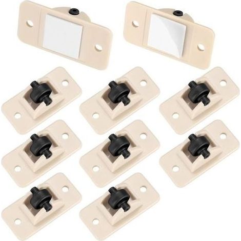 12 Pièces Petites Roulettes en Plastique Mini Roulette Auto-Adhésive, Roulettes Collantes Petit Roulettes pour Meubles Pour Poubelle Boîte de Rangement (1/5)
