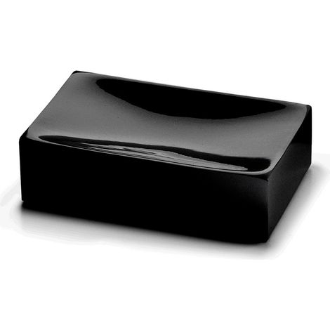 Gedy Sofia Matte Black Resin Soap Dish