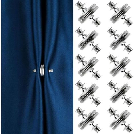 Set di 10 paia di magneti metallici per tende, ideali per tenere chiuse le tende in casa, in camera da letto, ecc. (1/5)