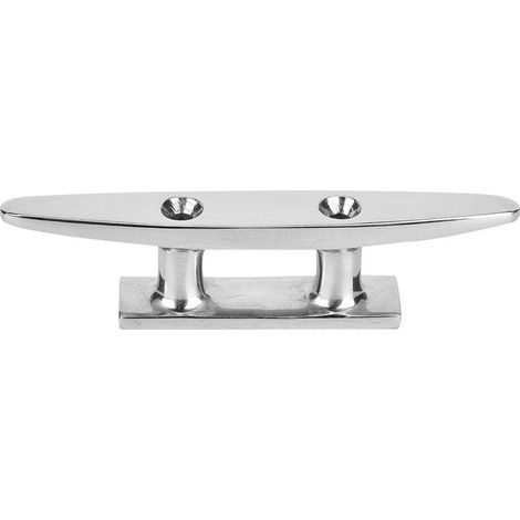 Bitta di base in acciaio inox lucidato a specchio per imbarcazioni, accessorio base, bitta di base per cima marina (10 cm).